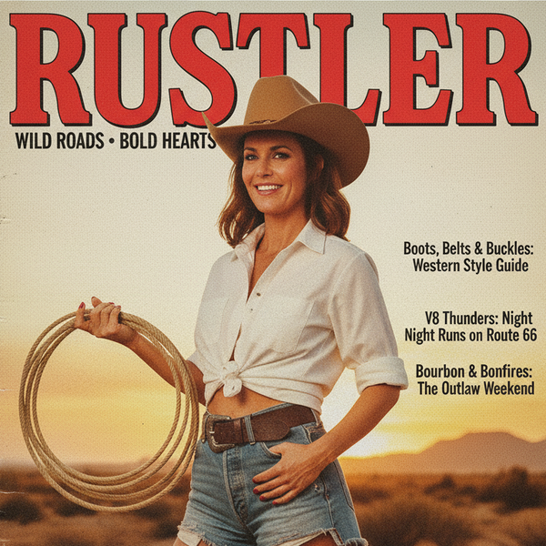 RUSTLER “Cowgirl Summer ’85” Vintage Magazine Parody T-Shirt