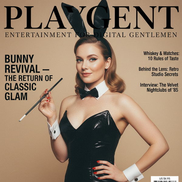 PLAYGENT “Bunny Revival” Vintage Magazine Parody T-Shirt