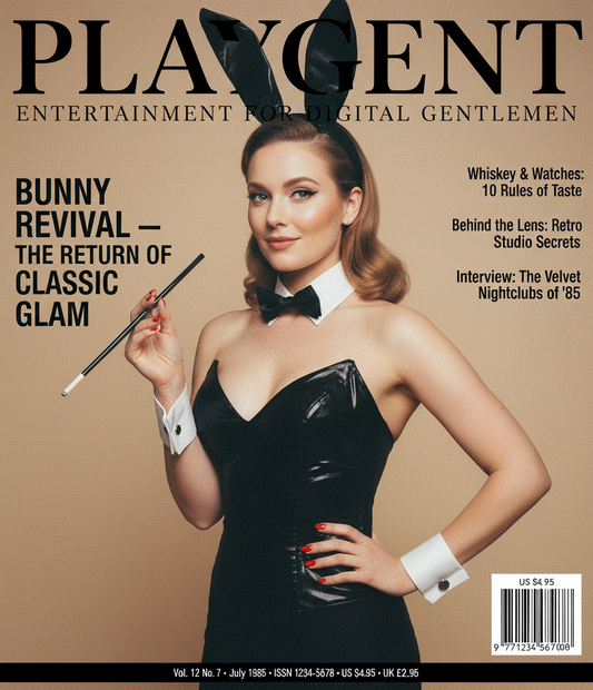 PLAYGENT “Bunny Revival” Vintage Magazine Parody T-Shirt